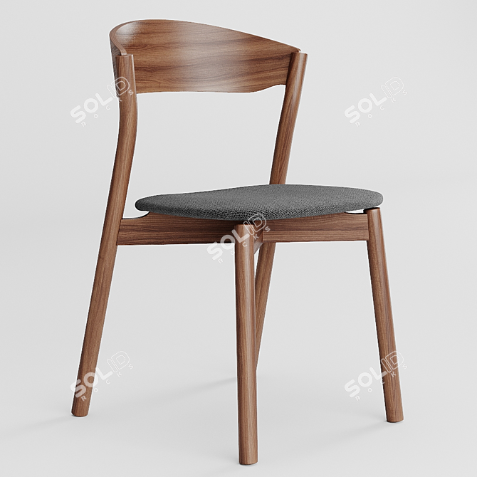 Formidable Wood Chair: TUBE 3D model image 1