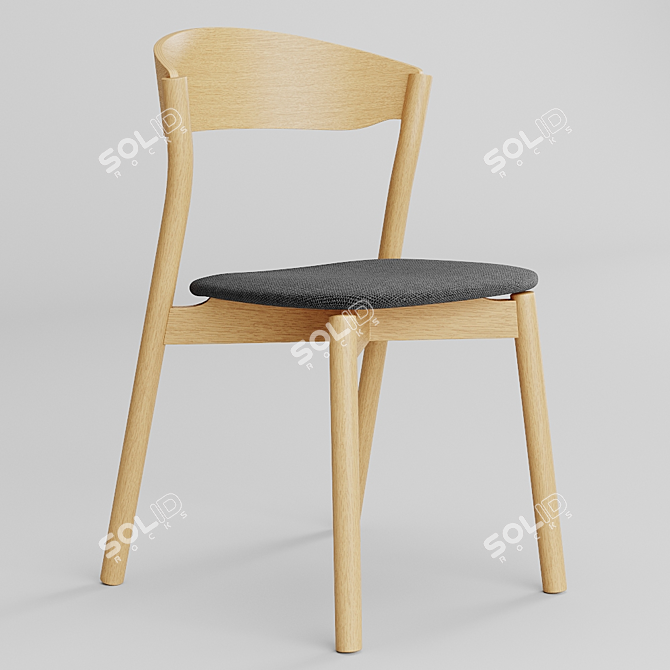 Formidable Wood Chair: TUBE 3D model image 3