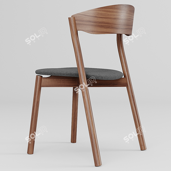 Formidable Wood Chair: TUBE 3D model image 4