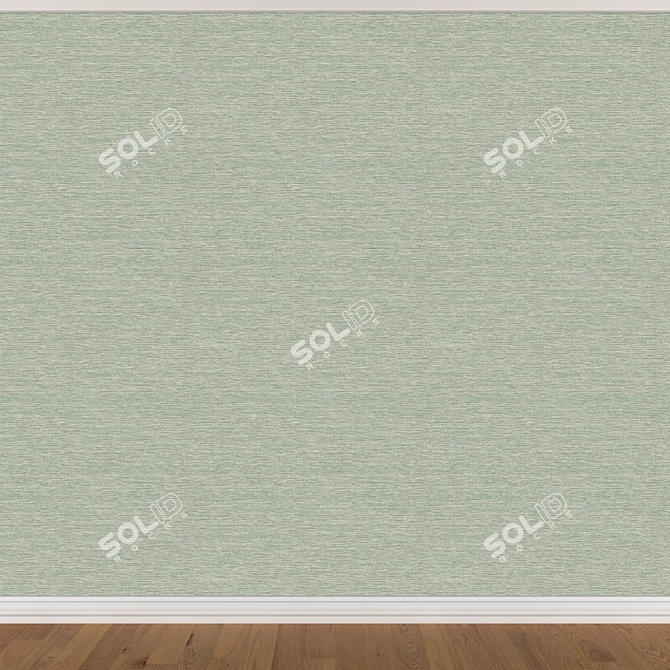 Seamless Wallpaper Set: 3 Colors 3D model image 3