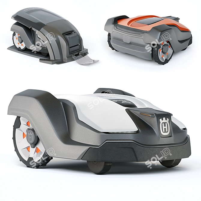 Husqvarna 430X Automower: The Ultimate Robotic Lawn Care Solution 3D model image 1