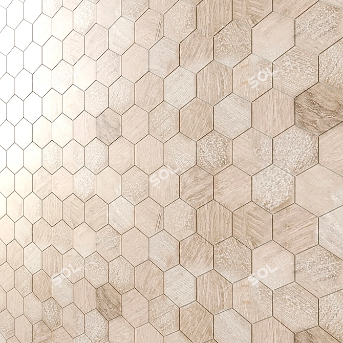 Hexagon Mosaic Tile by MSI 3D model image 2