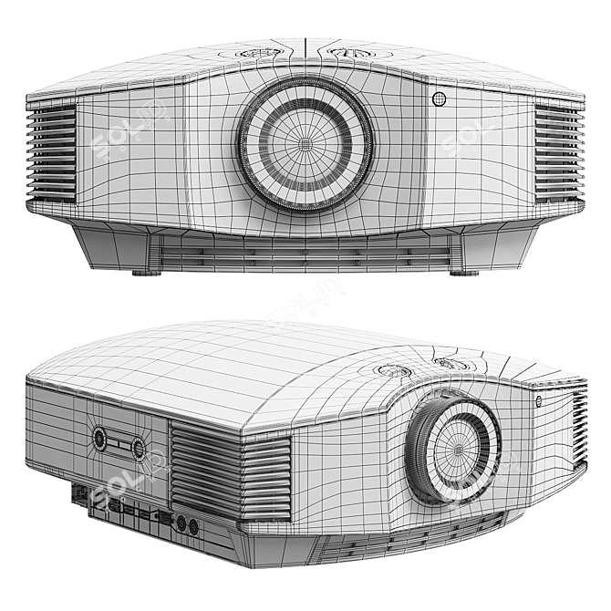 Sony VPL HW65 Projector: Superior Image Quality 3D model image 5