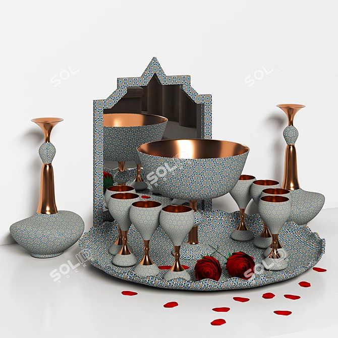 Elegant Decor Set: 991K+ Polygons 3D model image 3