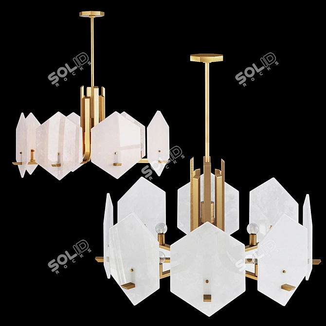 Elegant Dream Chandelier 3D model image 2