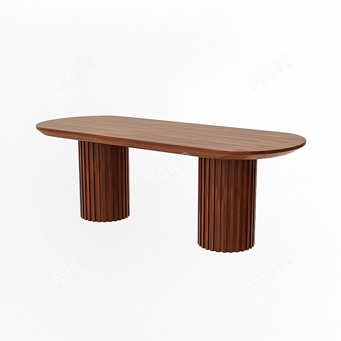 Moderna Dining Table - 220x90x75 cm 3D model image 1