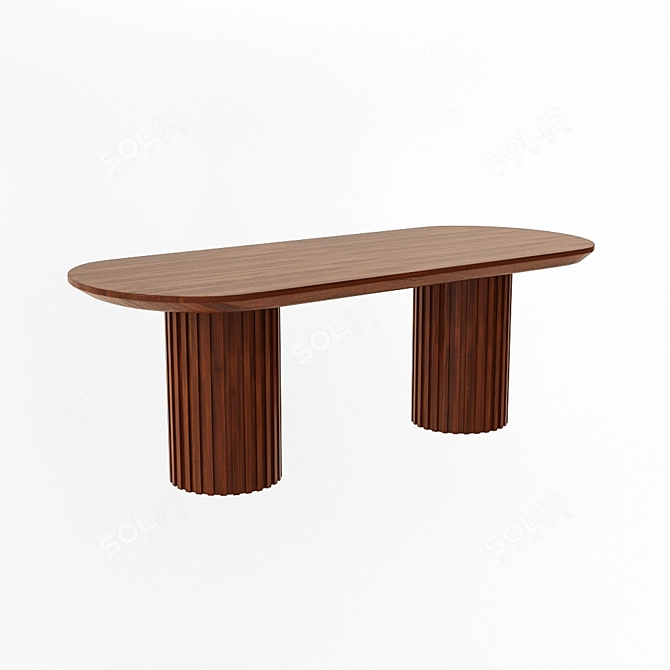 Moderna Dining Table - 220x90x75 cm 3D model image 3