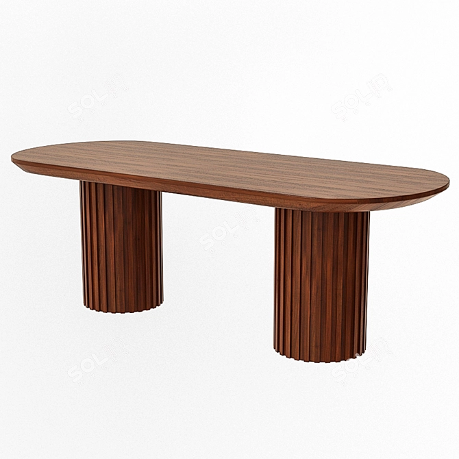 Moderna Dining Table - 220x90x75 cm 3D model image 4