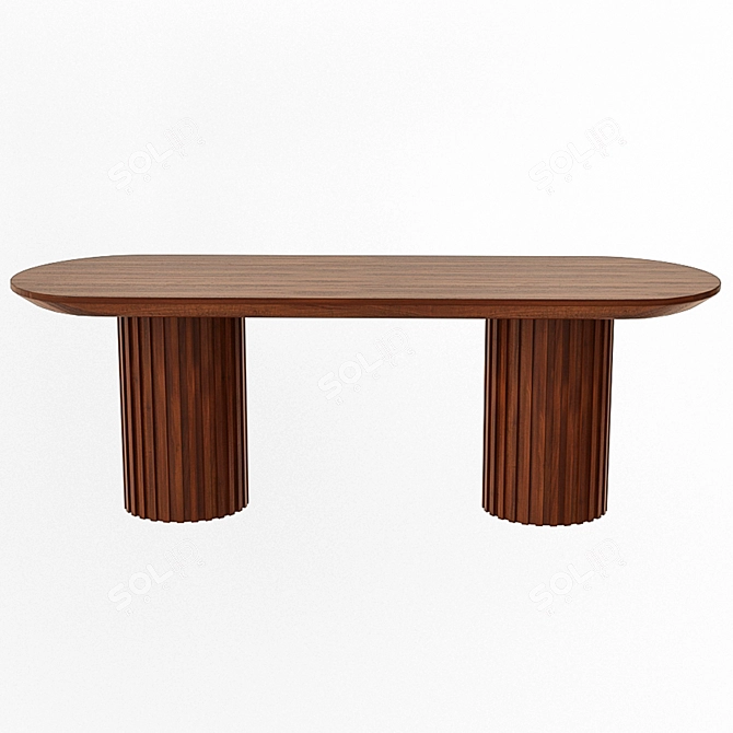 Moderna Dining Table - 220x90x75 cm 3D model image 5