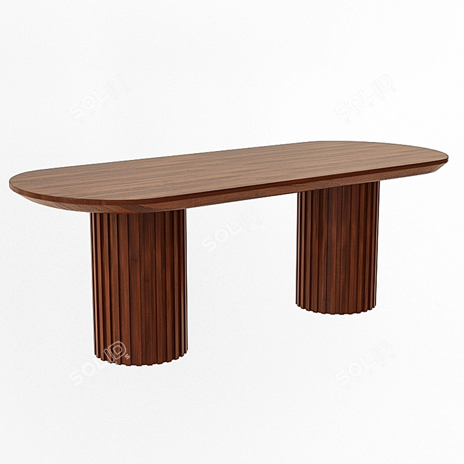 Moderna Dining Table - 220x90x75 cm 3D model image 6