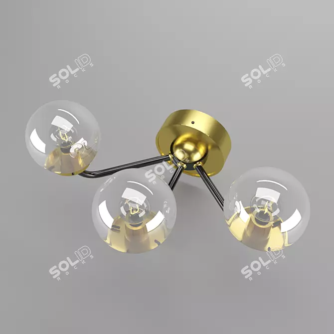 Elegant Crystal Chandelier 2308 3D model image 2