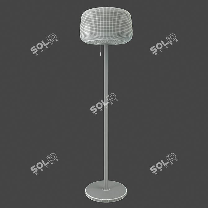 Elegant Evedal Floor Lamp 3D model image 3