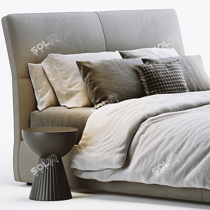 Elegant Poliform Laze Bed 3D model image 3