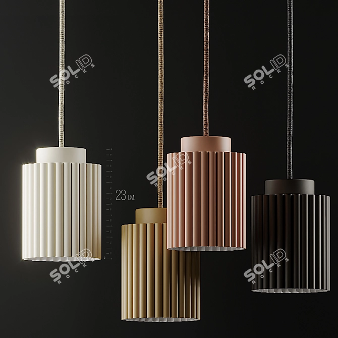 Elegant Donna 18 Pendant 3D model image 1