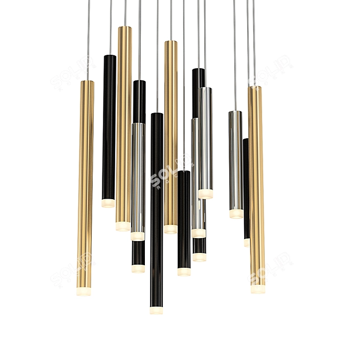 Marron LED Suspensions: Cembalo 16x4W 3D model image 1