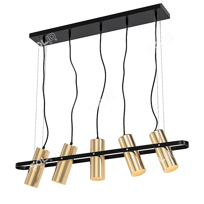 Elegant Claire Pendant Light 3D model image 1