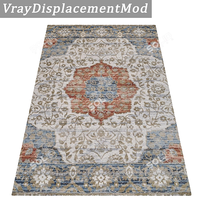 Luxury Carpet Set: High-Quality Textures for Close and Distance Shots 3D model image 3