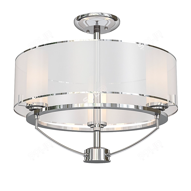 American Style Ceiling Chandelier 3D model image 1