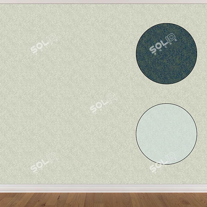 Seamless Wallpaper Set - 3 Colors 3D model image 1