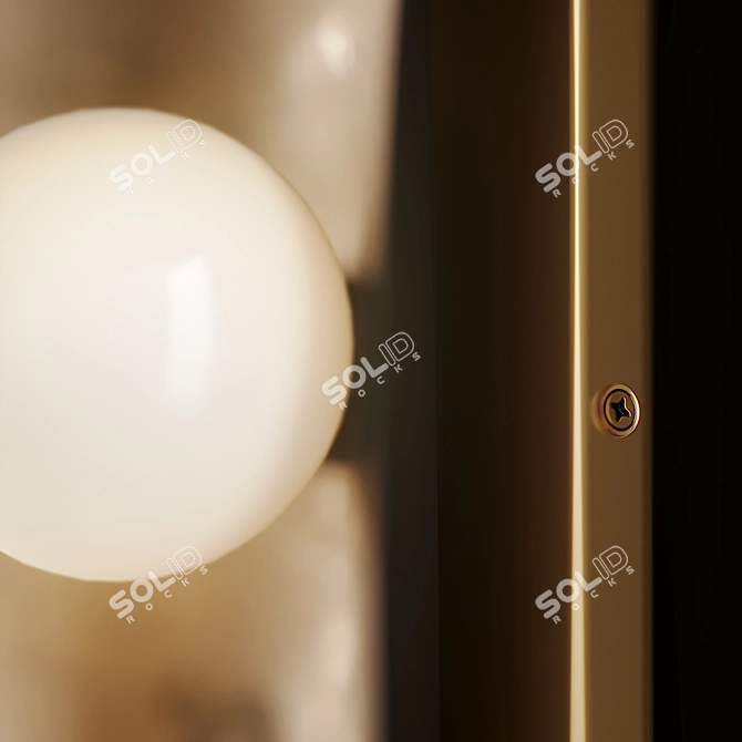 Elegant Natasha Sconce: A Trio of Radiance 3D model image 3