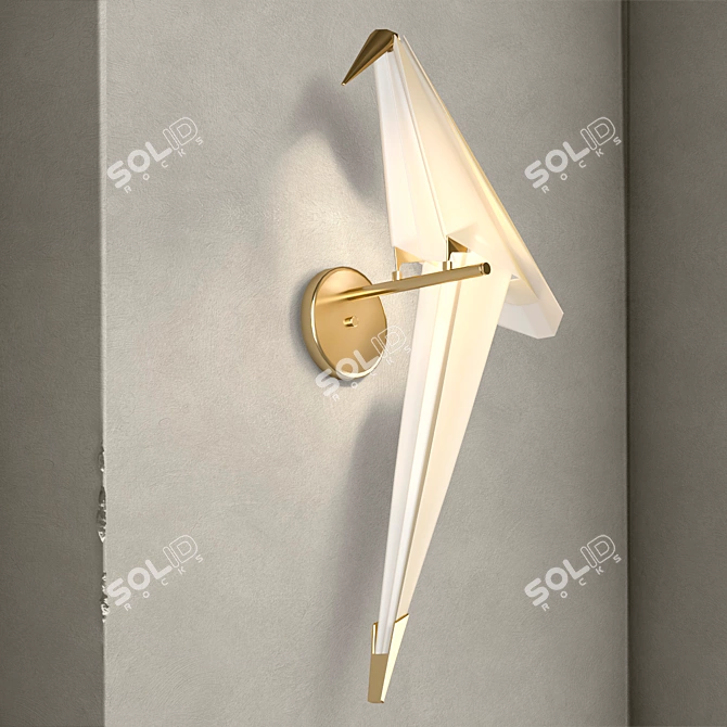 Modern Wall Lamp Model 1421 3D model image 1