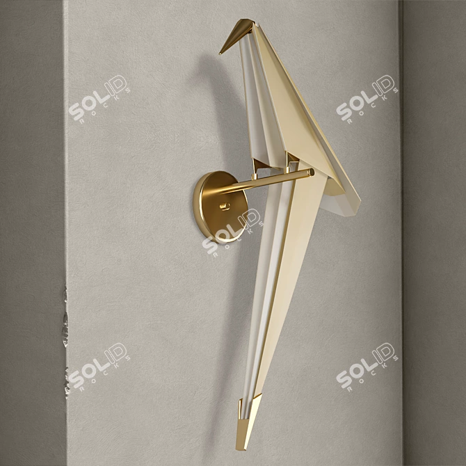 Modern Wall Lamp Model 1421 3D model image 2