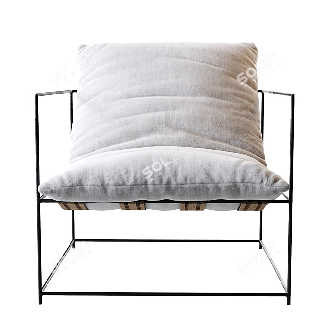 Elegant Sierra Chair: 36"W + 36"D + 30"H 3D model image 2