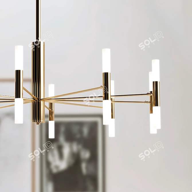 Elegant Grace 1132 (OM) Chandelier 3D model image 5