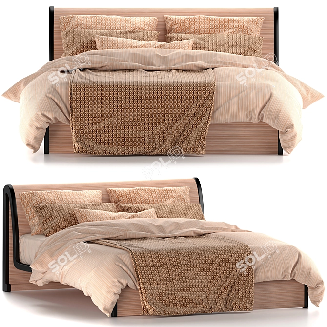 Luxury Armani Casa Morfeo Bed 3D model image 1