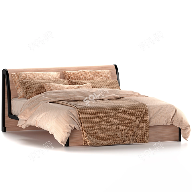 Luxury Armani Casa Morfeo Bed 3D model image 2