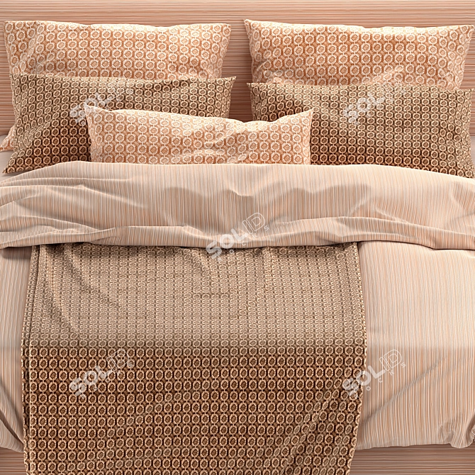 Luxury Armani Casa Morfeo Bed 3D model image 4