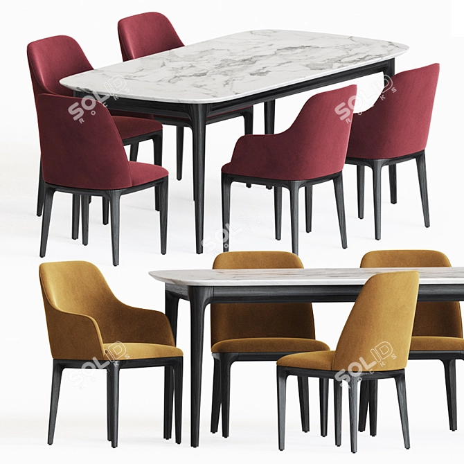 Furman Play Dining Set 3D model image 1