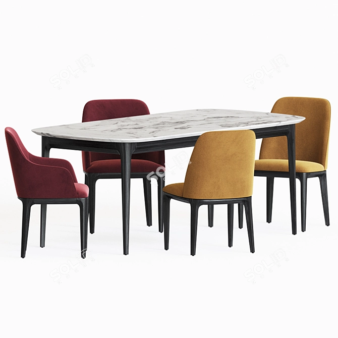 Furman Play Dining Set 3D model image 2