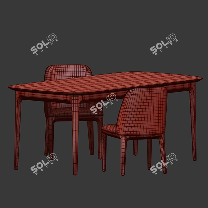 Furman Play Dining Set 3D model image 5