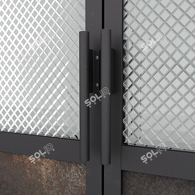 Sleek Aluminum Door - Vray & Corona Compatible 3D model image 4