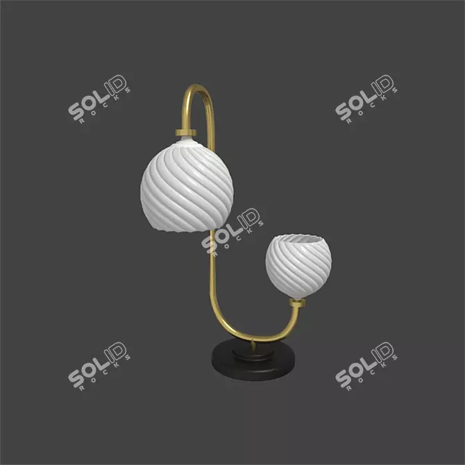 Modern 3D Table Lamp Model 3D model image 4