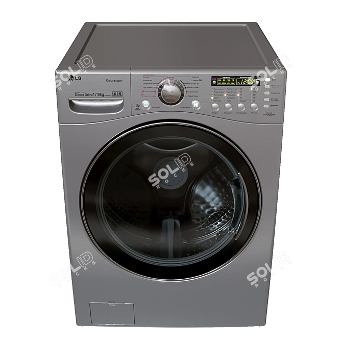 LG F1255RDS7: Advanced Care Washer 3D model image 3