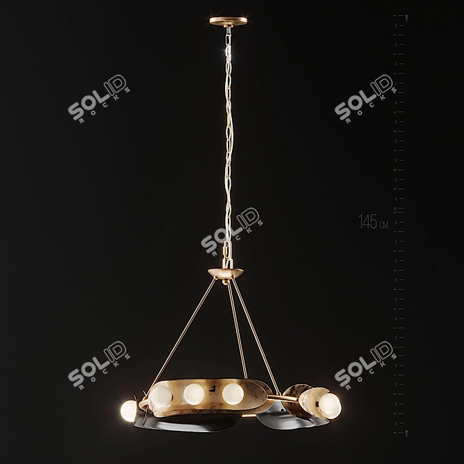 Elegant Marilyn Chandelier 3D model image 2