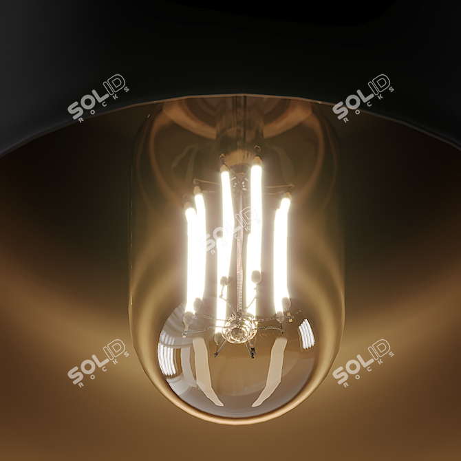 Euro Industrial Mini Pendant: Modern Elegance at Its Best 3D model image 2