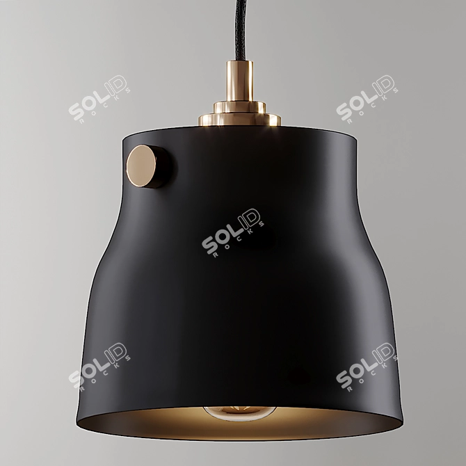 Euro Industrial Mini Pendant: Modern Elegance at Its Best 3D model image 4