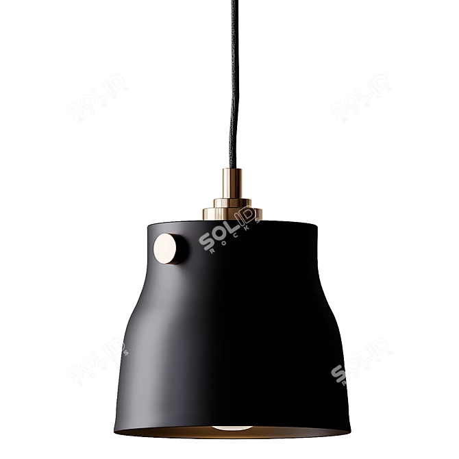 Euro Industrial Mini Pendant: Modern Elegance at Its Best 3D model image 5