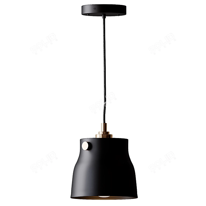 Euro Industrial Mini Pendant: Modern Elegance at Its Best 3D model image 7