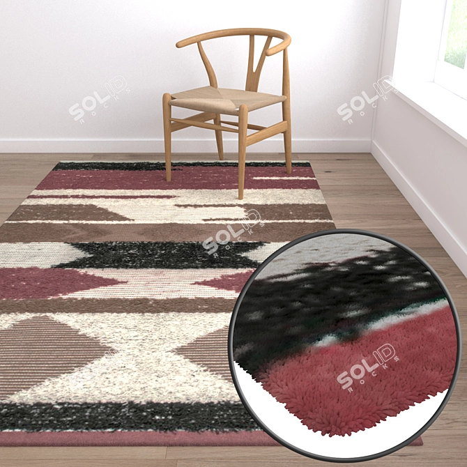 Luxury Carpets Set: High-quality Textures, V-Ray and Corona Compatible 3D model image 5