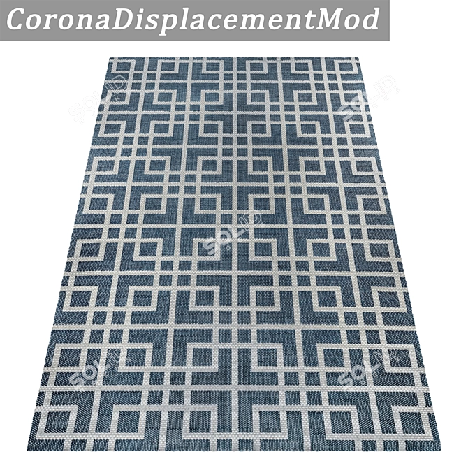 High-Quality 3-Piece Carpet Set 3D model image 4