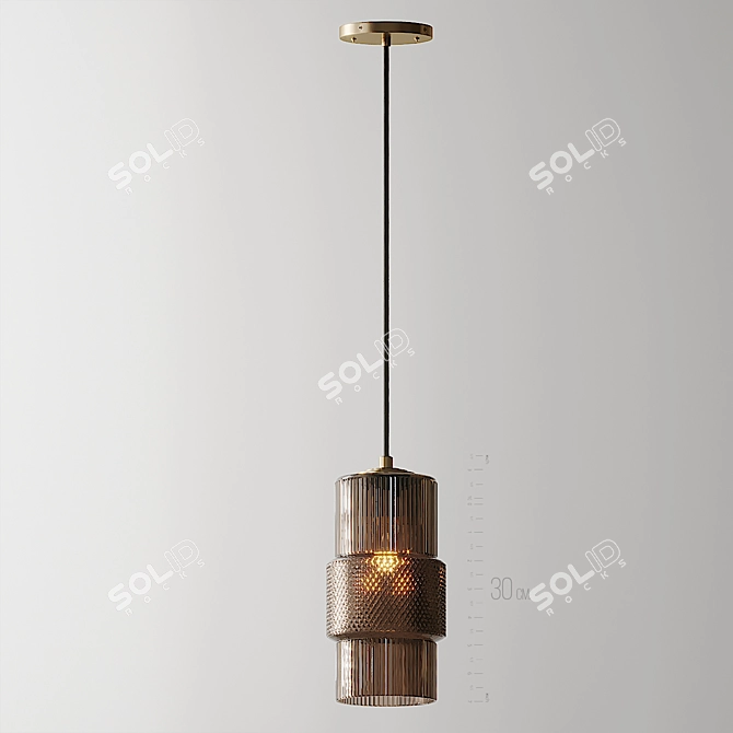 Sleek Mimo Pendant Light 3D model image 2