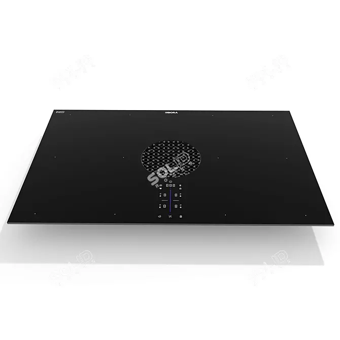 Streamlined BORA X Pure: Induction Cooktop with Integrated Hood 3D model image 1