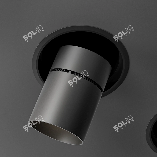 Reggiani Lighting Set: Yori Recessed, Mood Fixed, Traceline 3D model image 3