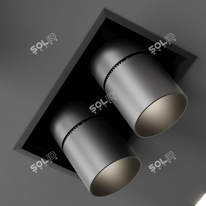 Reggiani Lighting Set: Yori Recessed, Mood Fixed, Traceline 3D model image 5