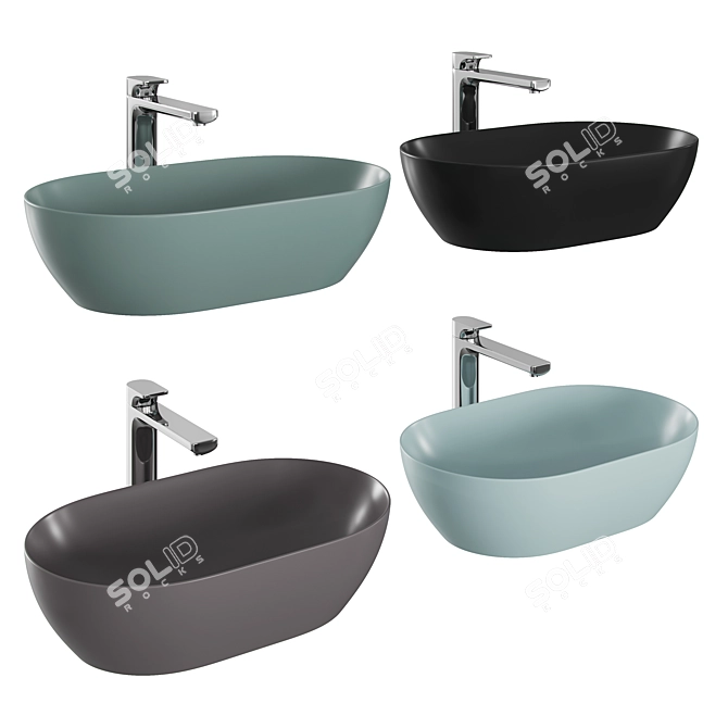 Elegant Villeroy & Boch Cult Faucet 3D model image 1