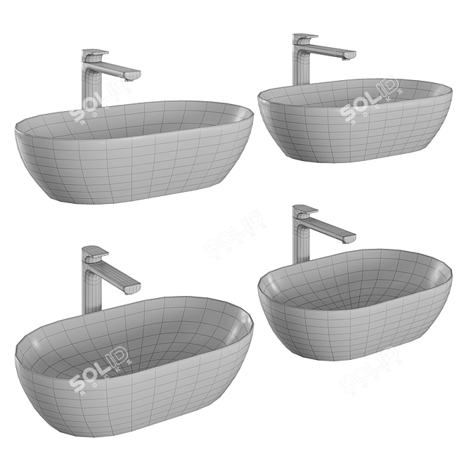 Elegant Villeroy & Boch Cult Faucet 3D model image 3